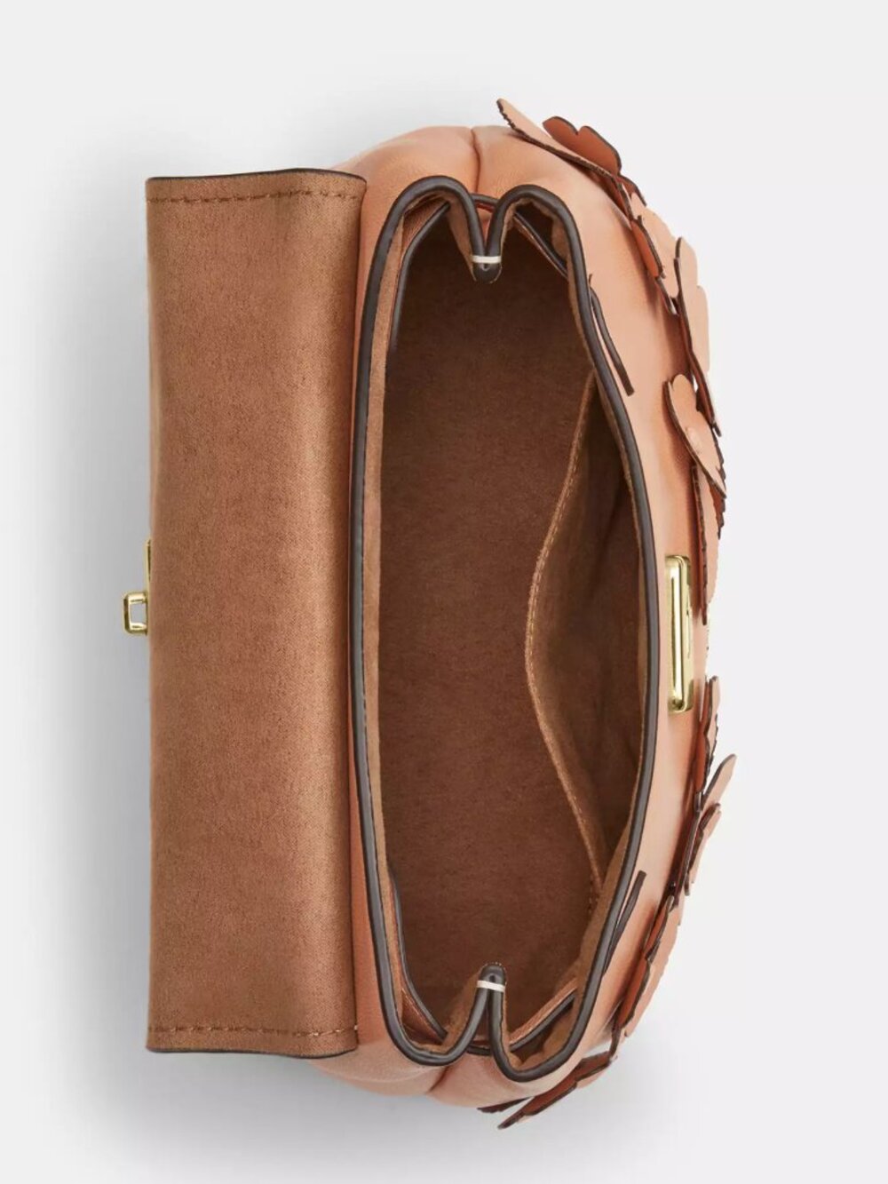 COACH CDY44 Emory Top Handle Bag with Floral Appliqué in Light Pink NWT - Picture 14 of 16